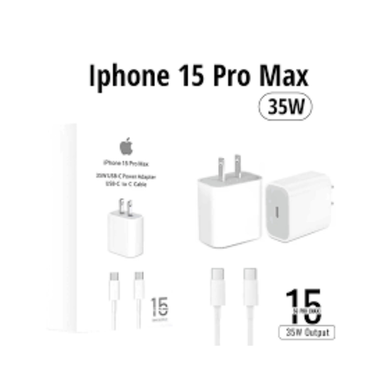 35W Dual USB-C Power Adapter – Fast Charger for iPhone, iPad & MacBook