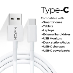 Roonoox Type-C Fast Charging Cable – durable, tangle-free USB-C cable for quick charging and data transfer across all compatible devices.